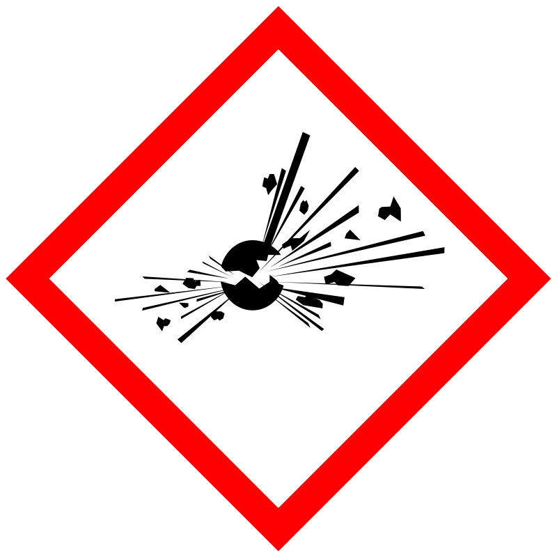 Explosionswarnung
